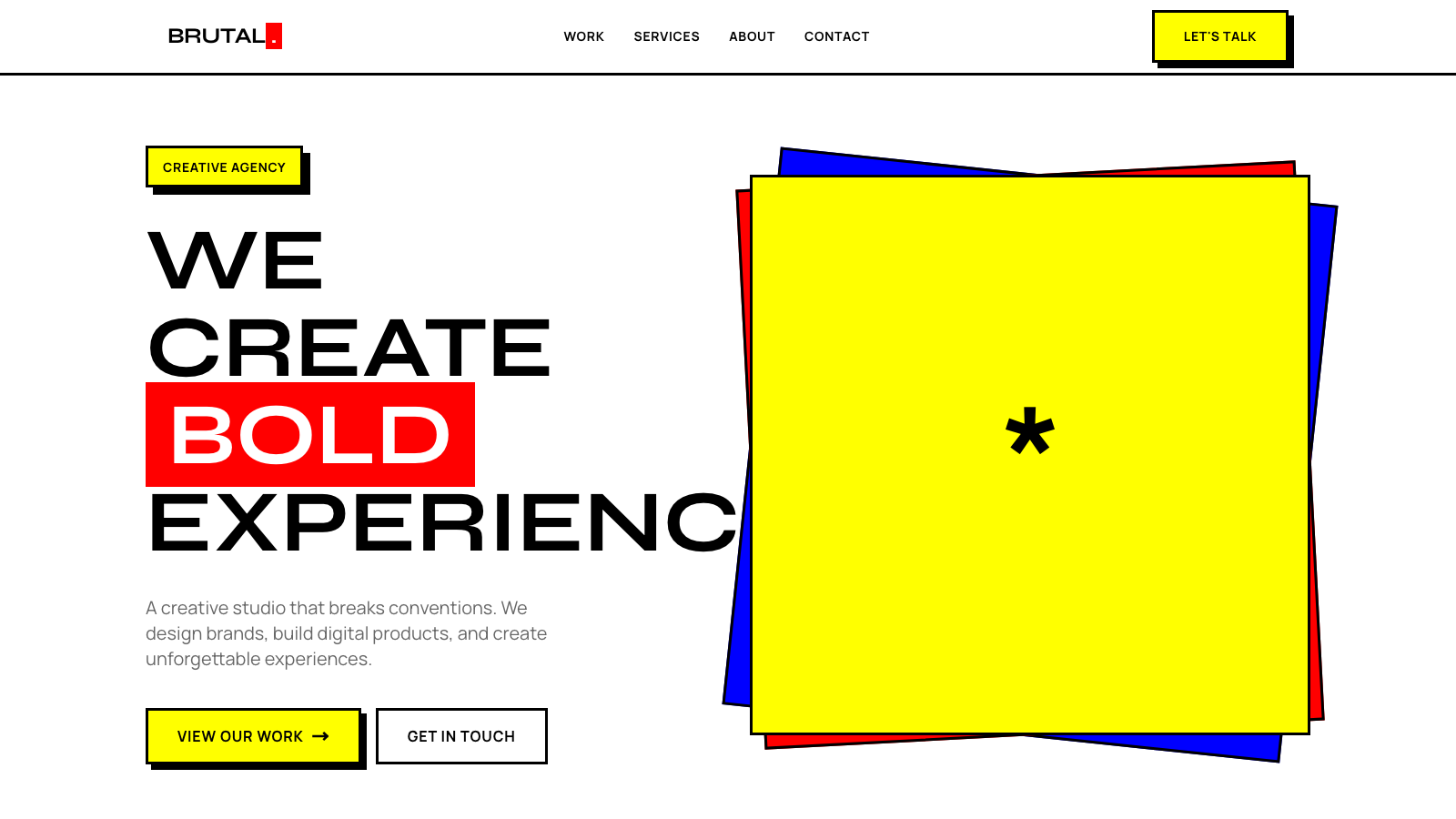Creative Agency Portfolio 模板示例截图