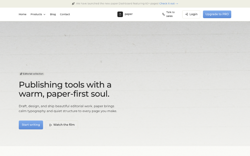 Paper 模板示例截图